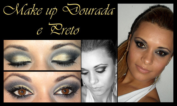 Make-dourada-e-preto