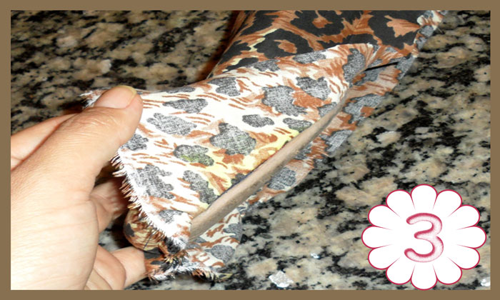 customizando sapatilhas com estampa de oncinha