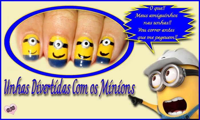Passo a passo unhas de minions
