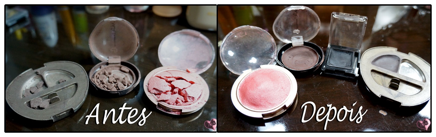 compactando sombras, blush pó, quebradas