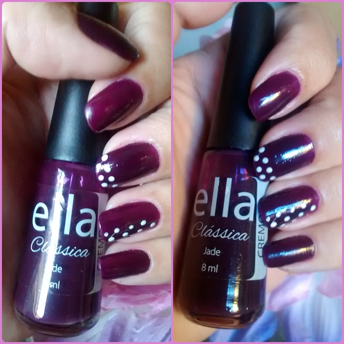 unhas com blolinhas passo a passo