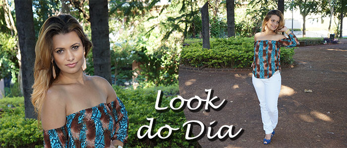look do dia: Blusa ciganinha